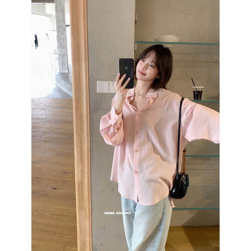 Nouveau Guangzhou Shisanxing Early Spring Clothing High-Quality 100% Tencel Long-Sleeved Shirt Women's Shirt R70921