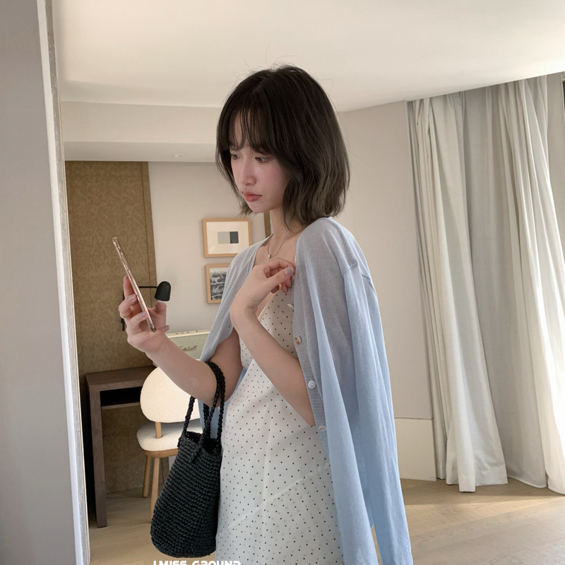 Hope-Store Must-Have High-Quality Versatile Tencel Linen Sun Protection Knit Cardigan (Cardigan Only) R01333 #