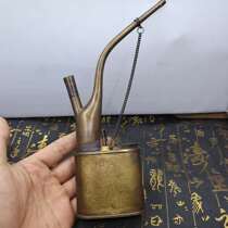 Antique old special hookah copper hookah old Fushou copper water pipe antique
