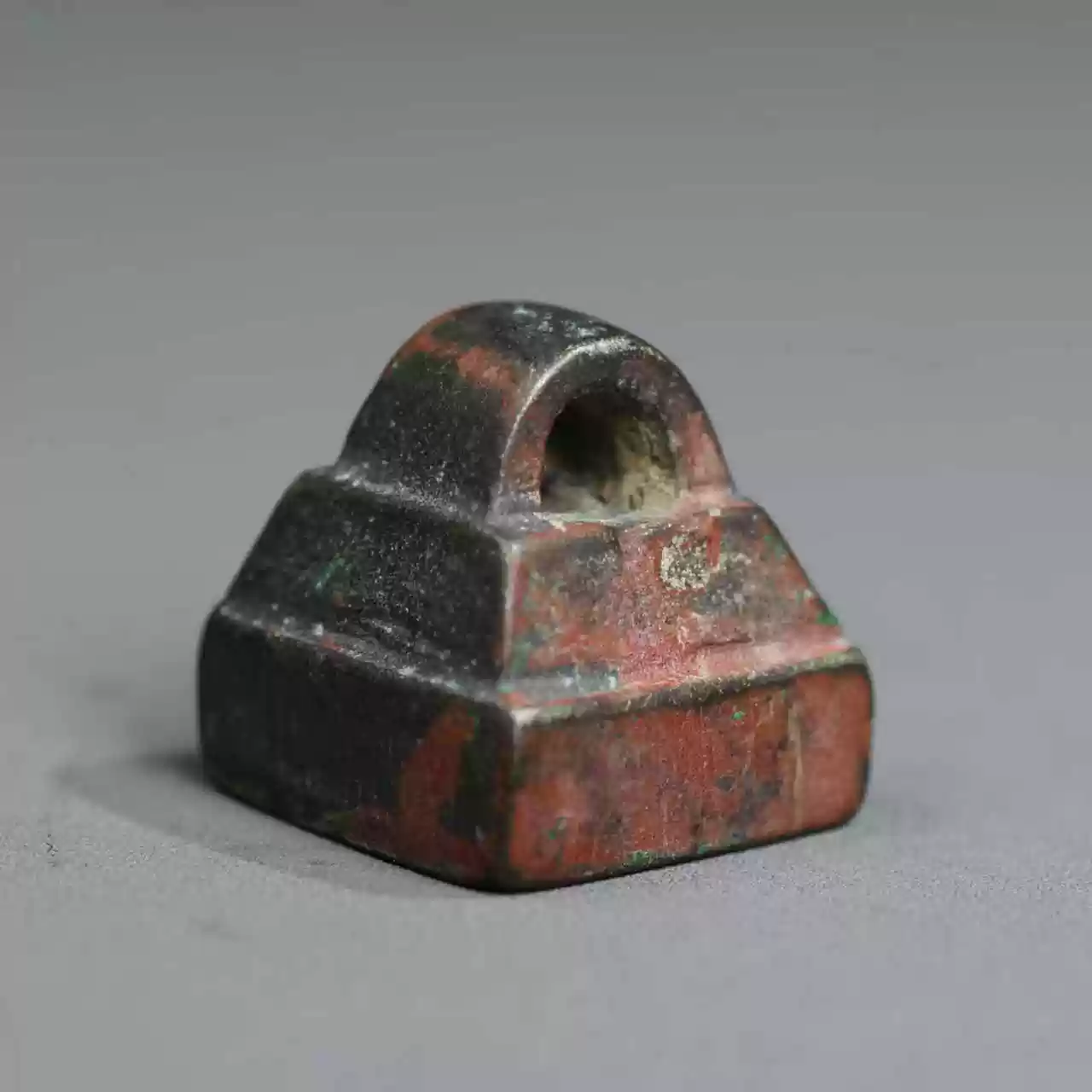 纯铜虎头墨斗摆件古玩收藏墨绳老式线墨古代木工用品古董旧货