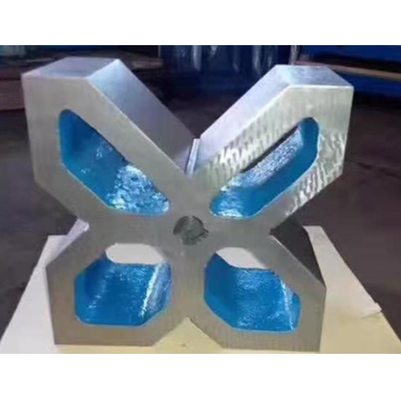 Cast iron v type iron cast iron v type frame v type block v type groove scribe measure v type iron single port three-mouth workout type