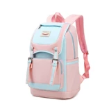 Школьный рюкзак, вместительная и большая брендовая сумка через плечо для отдыха, в корейском стиле, подходит для подростков, подходит для студента, простой и элегантный дизайн