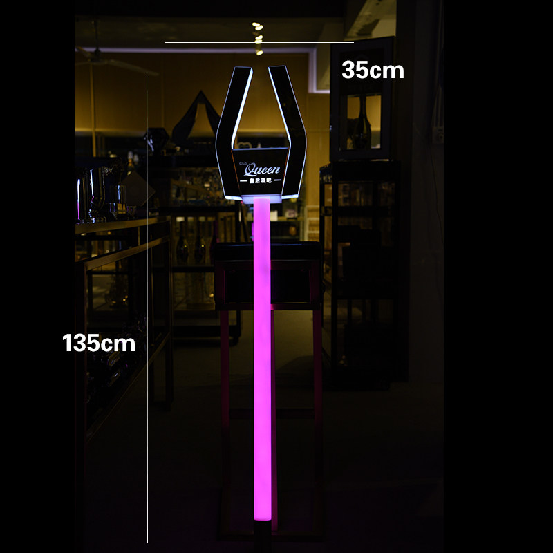 Bar light-up placard LED executives toast KTV happy birthday light-up hand placard highest consumption lead the way placard