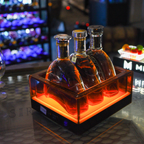 Bar glowing ice bucket wine Xo wine champagne bucket led glowing plastic wine bucket KTV creative bar supplies factory