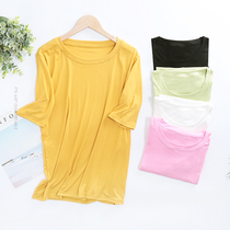 Modal short sleeve t-shirt women 2021 new summer white loose ins tide round neck top versatile casual simple