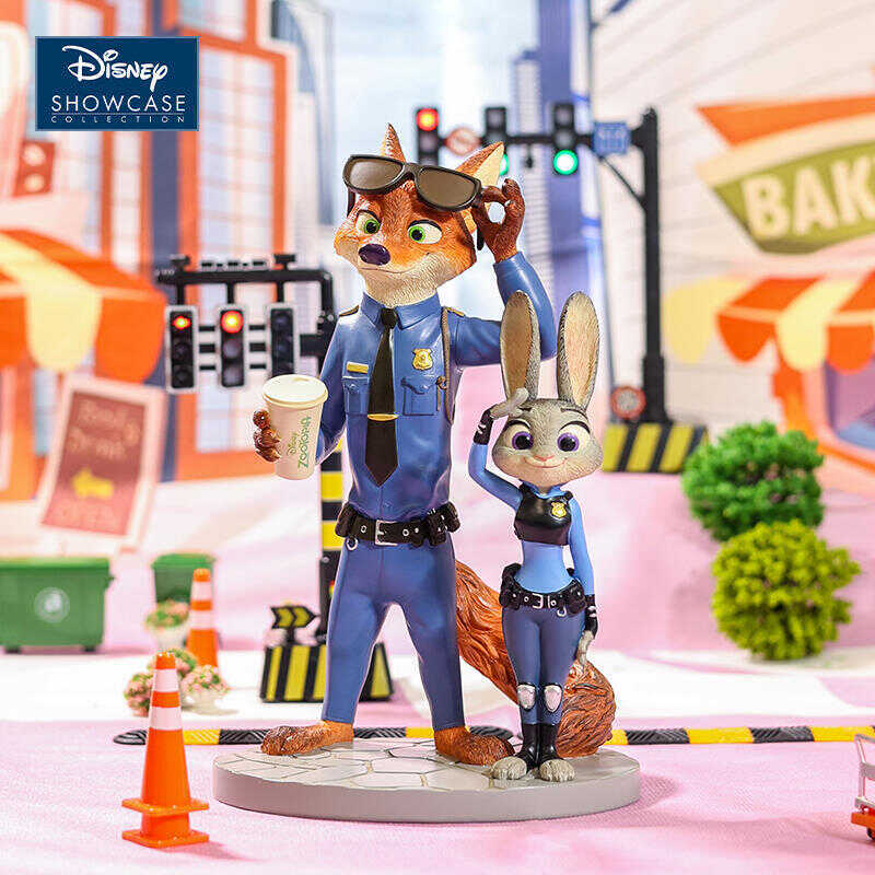 Enesco Genuine Disney Merchandise Zootopia Figurines Judy and Nick Desktop Ornaments Birthday Gift Enesco Genuine Disney Merchandise Zootopia Figurines Judy and Nick Desktop Ornaments Birthday Gift