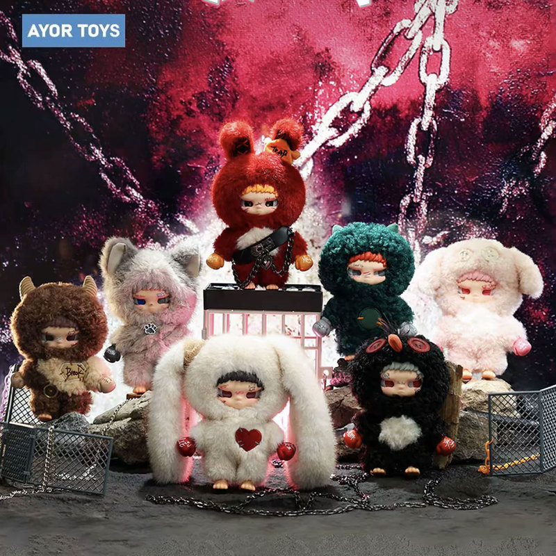 Ayortoysx Bad Kid Kippo Counterattack Moment Plush Pendant Blind Box Trendy Toy Figure Birthday Gift