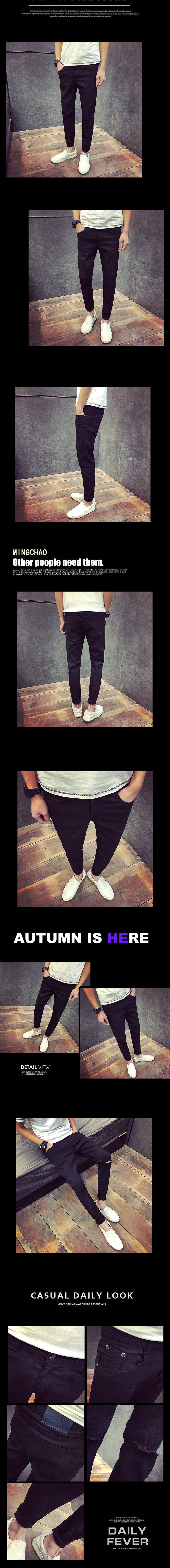 Jeans pour adolescent pieds Slim pour automne - Ref 1465510 Image 13