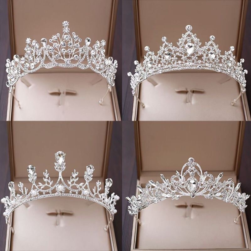 Crown Headpiece Korean and Japanese Style Light Luxury Princess Crown for 18Th Birthday Children's Performance and Fashion Show Accessory Crown Headpiece Korean and Japanese Style Light Luxury Princess Crown for 18Th Birthday Children's Performance and Fashion Show Accessory