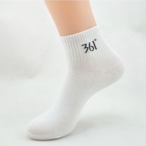 361 Spring Summer Full Cotton Pure Cotton Casual Midcylinder Socks Sports Socks Men Socks Suction sweat Deodorant Socks