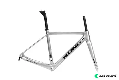 Attack team Road car KUNG Trump Trump carbon fiber road bike rack bright silver new