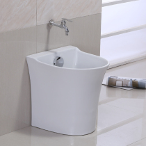 New home automatic mop pool large balcony pool bathroom floor-standing small ceramic mop pool