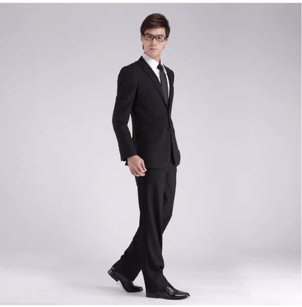 Bộ đồ mùa xuân và bộ đồ phù hợp với nam giới tự tu luyện miễn phí chú rể váy cưới công việc phỏng vấn 4S áo nam