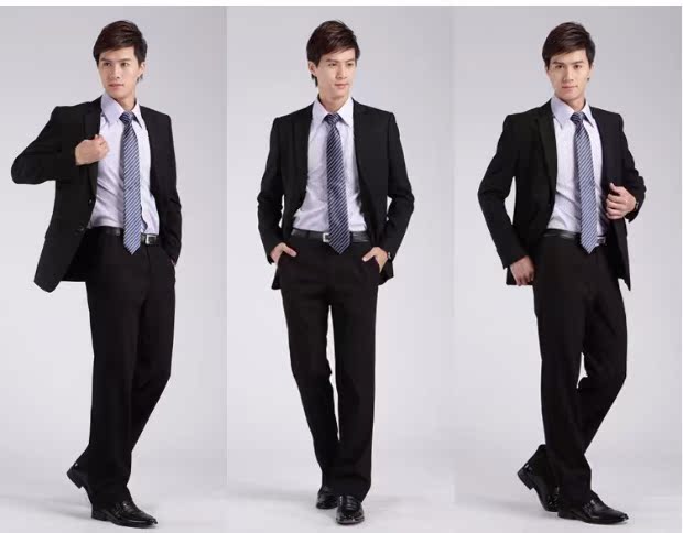 Bộ đồ mùa xuân và bộ đồ phù hợp với nam giới tự tu luyện miễn phí chú rể váy cưới công việc phỏng vấn 4S áo nam