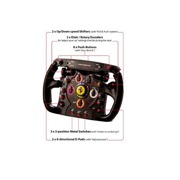товар из китая thrustmaster/图马思特 游戏方向盘 法拓士法拉利版f1赛车usb接口
