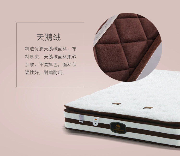 nệm cao su 1.5m1.8m tiếp theo Bảy giường khách sạn ngôi sao năm đến ngủ cảm thấy mùa xuân độc lập Simmons - Nệm
