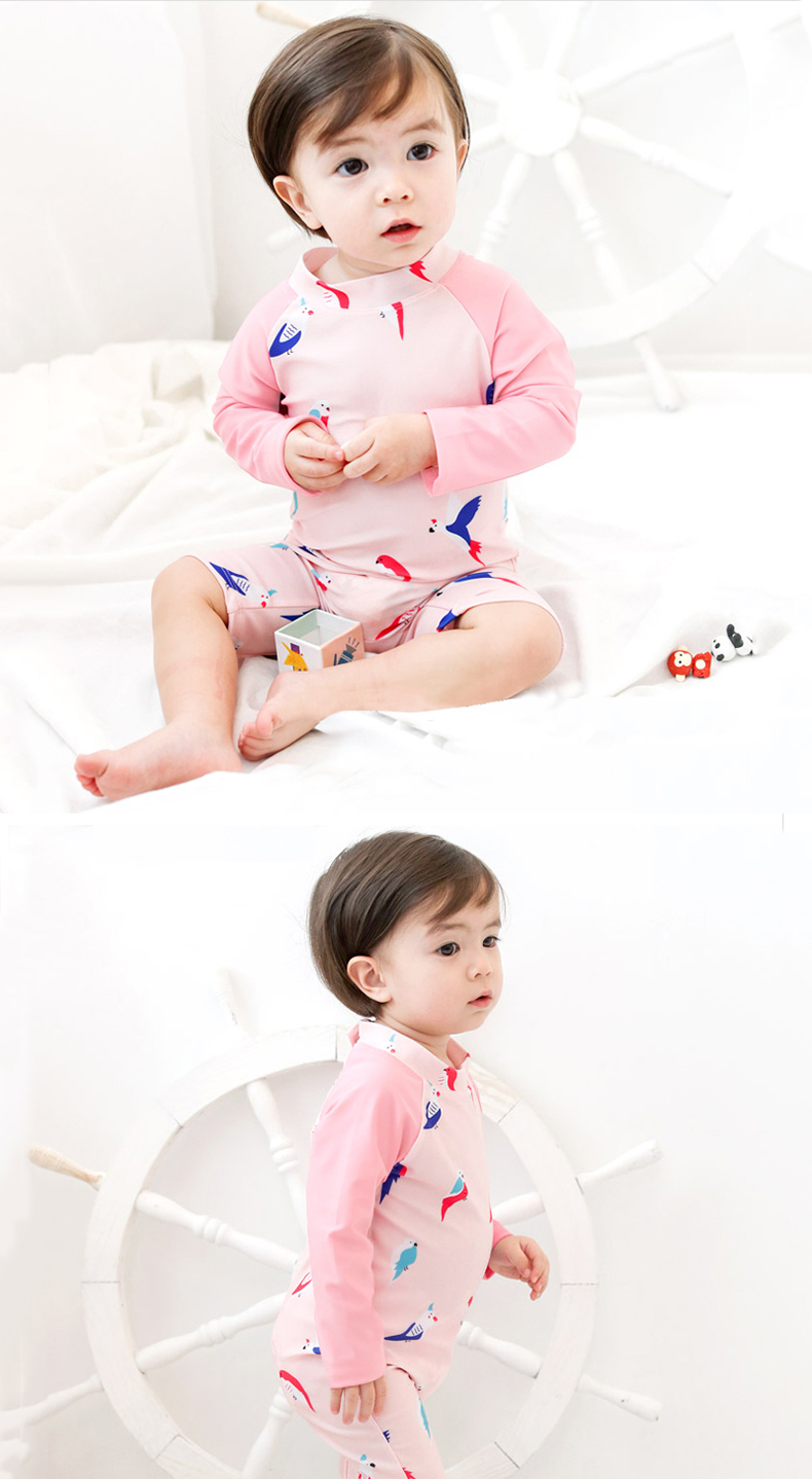 Đồ bơi trẻ em cho bé gái tay dài chống nắng áo tắm cho trẻ em 0-1-2-3-4-8 tuổi Đồ bơi cho bé - Bộ đồ bơi của Kid đồ bơi h&m cho bé gái