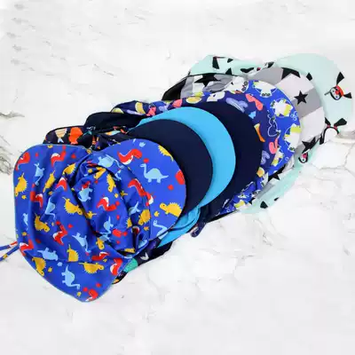 Korean version of children's sun-proof beach hat ghost hat men and women children anti-UV neck sun hat cloak swimming cap