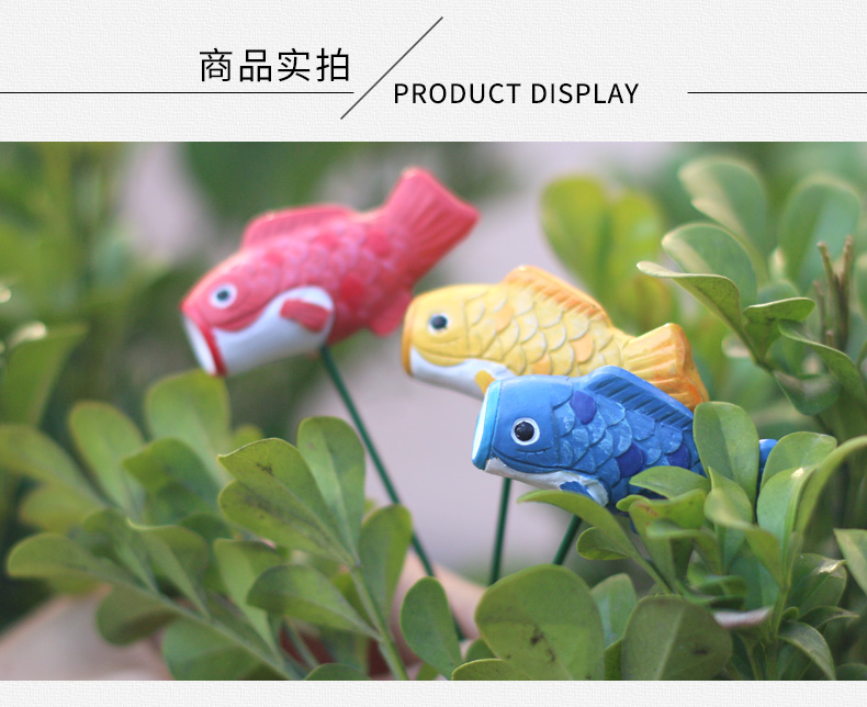 Zakka cờ sáng tạo chèn hoa trang trí nhà mọng nước làm vườn vi cảnh dễ thương phim hoạt hình nhỏ đồ trang trí - Trang trí nội thất shop bán đồ dcor bàn học