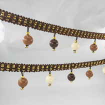 Curtains lace beads full board pendant hoist fabric fabric DIY handmade decoration decoration decorated with woven accessories