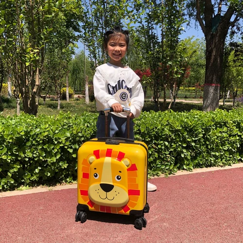 Мультяшный детский чемодан, универсальная милая коробка подходит для мужчин и женщин для путешествий, с медвежатами, 20 дюймов