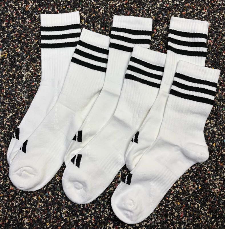 Wenwen Genuine Adidas Three-Pair Pack Men's and Women's Comfortable Sports Mid-Length Socks Jn4867 Wenwen Genuine Adidas Three-Pair Pack Men's and Women's Comfortable Sports Mid-Length Socks Jn4867