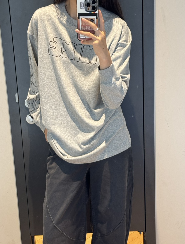 Wenwen Genuine Nike Women's New Comfortable Casual Round Neck Long-Sleeved T-Shirt Base Layer Ii0461-063