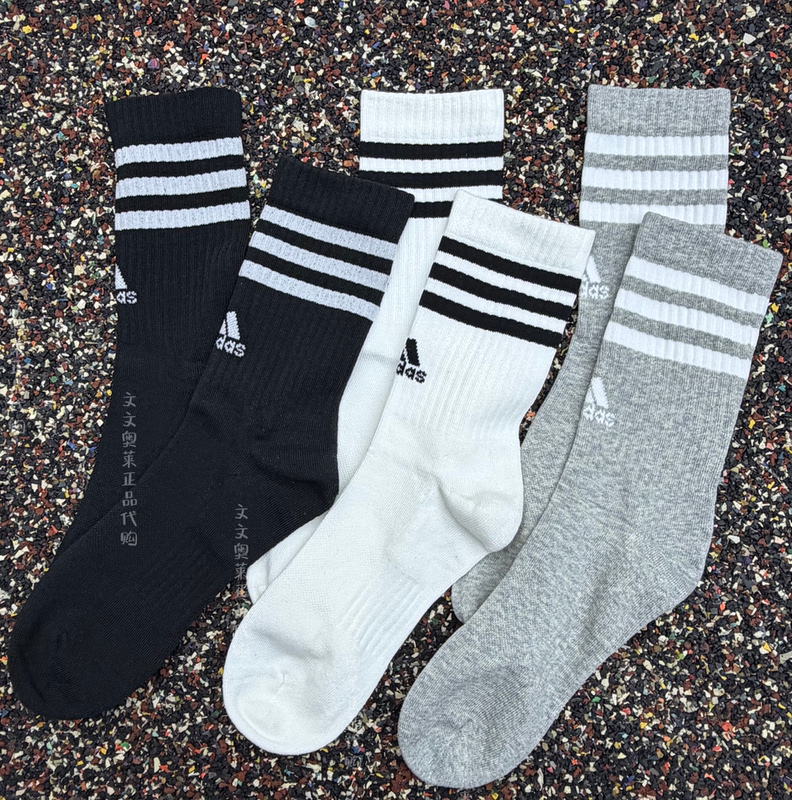 Wenwen Genuine Adidas Adidas Three-Pair Pack of Comfortable Sports Mid-Length Socks for Men and Women Ic1323 Wenwen Genuine Adidas Adidas Three-Pair Pack of Comfortable Sports Mid-Length Socks for Men and Women Ic1323