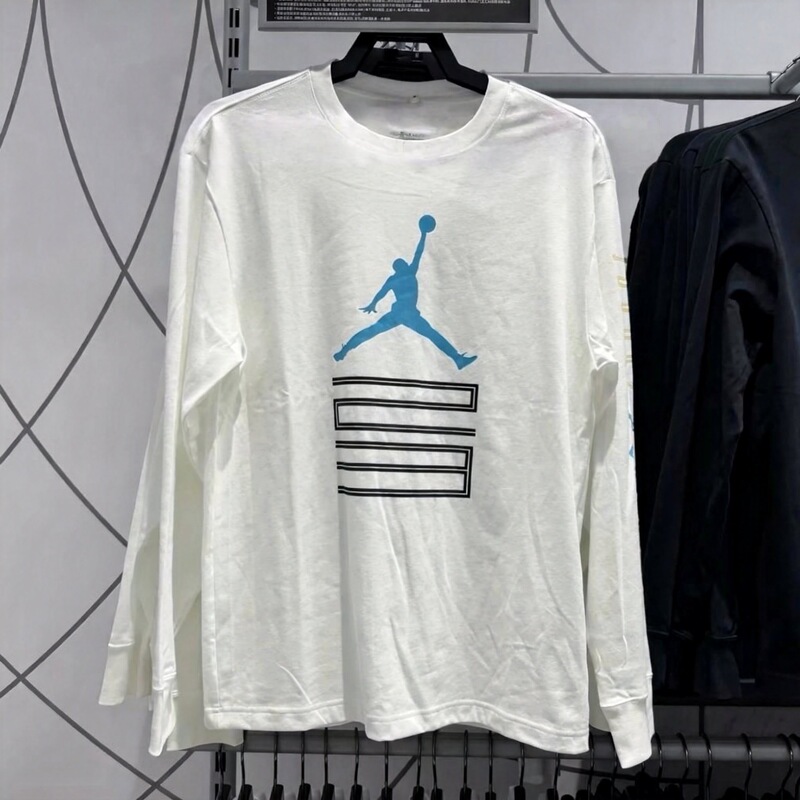 Wenwen Genuine Nike Aj Men's and Women's New Comfortable Loose Round Neck Long-Sleeved T-Shirt Im6508-100 Wenwen Genuine Nike Aj Men's and Women's New Comfortable Loose Round Neck Long-Sleeved T-Shirt Im6508-100
