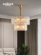 [Water Ripple]French-Style Light Luxury Living Room Chandelier, European Retro Master Bedroom Room Lamp, Warm Vintage Chandelier