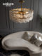 [Snowflake] Post-Modern Chandelier, Living Room and Bedroom Lamp, Light Luxury Crystal Lamp, Nordic Designer Creative Dining Room Lighting