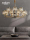 [Starry]Light Luxury Crystal Chandelier Living Room Lamp New Elegant Dining Room Bedroom Simple Lighting Post-Modern All-Copper
