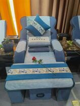 Foot Bath Sofa Towel Four Sets Foot Therapy Sofa Cover Two Sets Thickened Body Cushion Massage Bed Single Anti Slip Print