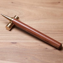 Finger twist rosewood signature pen neutral pen business special solid wood pure copper custom office refill