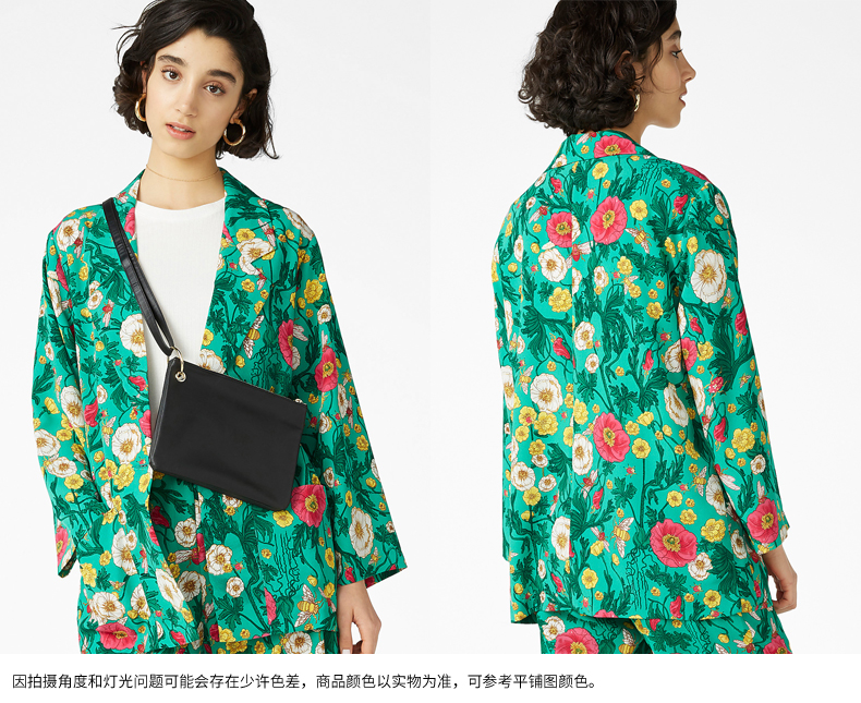 MONKI2018 mùa xuân và mùa hè thường in lỏng đơn ngực phù hợp với áo khoác nữ 0642776 vest nữ trung niên