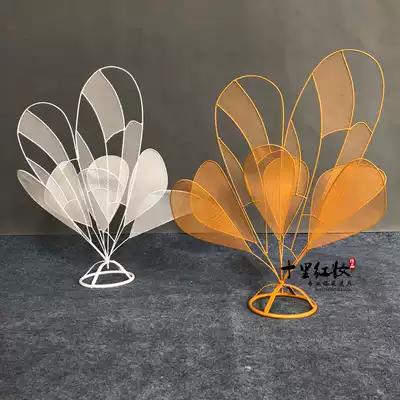 Iron Butterfly Love flower background ornaments wedding event celebration stage layout wedding stage road flower props