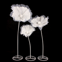 New wedding props wire mesh flower pole stage background decoration flower Mei Chen wedding decoration window ornaments