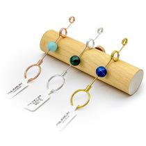 Creative Double Ring Smoking Ring Anti-Smoked Yellow Thickness Cigarettes Universal Cigarette Holder Smoke Bay Personality Elegant Metal Smoke Clips