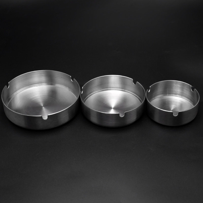 Thickened stainless steel ashtray not broken can be superimposed one-piece ashtray ashtray simple creative home office