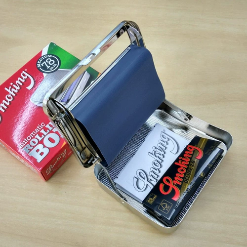 Оригинальный импортный курение гладкий 78 -мм металлическая коробка Автоматическая сигаретная толщина.