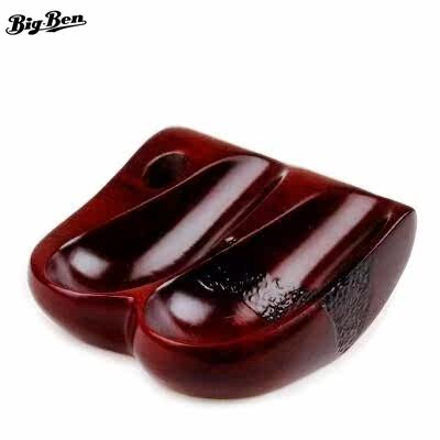 Tobacco Fighting Accessories Solid Wood Soup Spoon Tobacco rack can put 2-bucket solid wood double-seat smoke bucket frame with hole-sitting type two-bucket frame