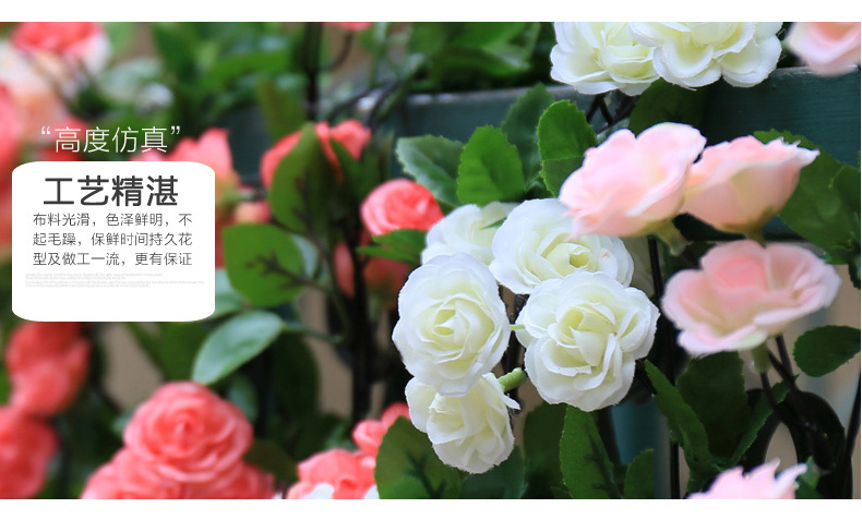 Mô phỏng hoa hồng giả hoa mây trang trí điều hòa không khí bao gồm treo tường treo cây nho quanh co cây nho - Hoa nhân tạo / Cây / Trái cây cây giả treo tường