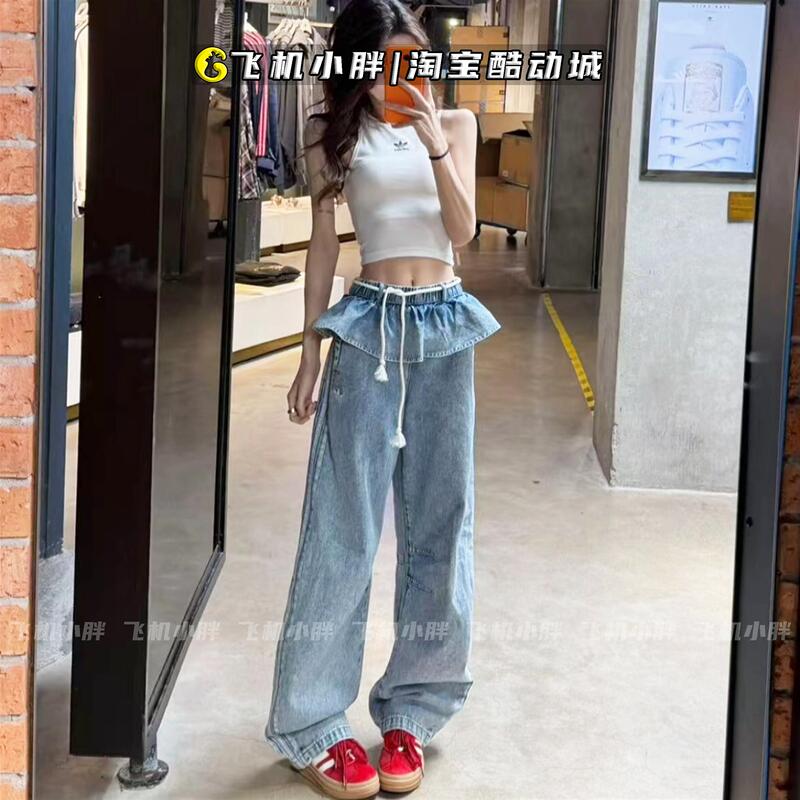 Adidas Originals Women's Lace Waist Denim Sports Pants Kt3051 Ks0624