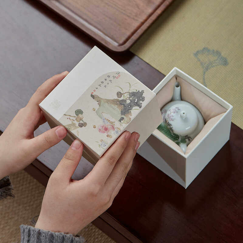 Gift box ceramic antique antique tea cup