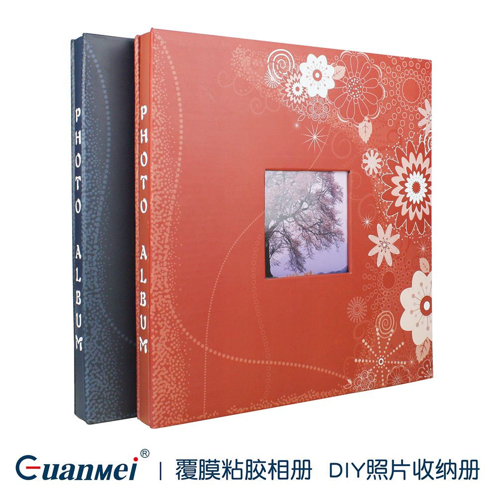 Guangmei manufacturer Direct sales baby phase 12 inch large capacity diy film self-adhesive child growth record book homemade