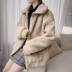 Văn học nam nữ mua sắm ve áo cotton nam mùa đông Phiên bản Hàn Quốc của xu hướng đôi nam nữ áo khoác len lông cừu mùa đông nam áo khoác mlb Trang phục Couple