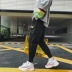 Mùa thu quần nam mới phiên bản Hàn Quốc xu hướng lỏng quần hoang dã nam ulzzang overalls quần chân quần shop thời trang nam Quần làm việc