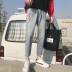 Quần skinny nam chín quần jeans Phiên bản Hàn Quốc của xu hướng mùa thu hoang dã chân nam quần quần nam văn học quần nam quần áo nam mùa hè Cao bồi