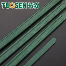 Six prism rod stick with crude rod lifter heavy lever steel brazing steel pry and wooden - breaking tool