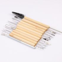 Pottery 11 carved knife set with fine cement tool soft ceramic filament sculpture knife model of shaped knife